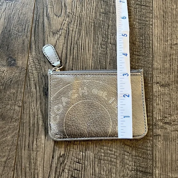 Coach silver mini wallet keychain - Picture 5 of 5